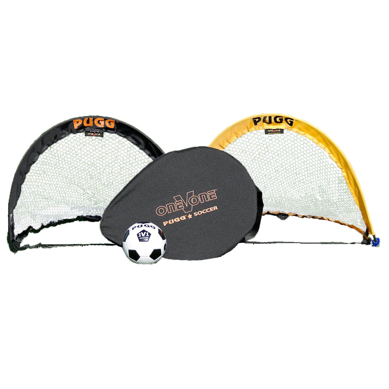 PUGG 2.5 Foot Small Pop Up Soccer Goal Set Portable Training Futsal