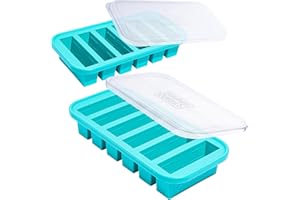Souper Cubes 1/2 Cup Silicone Freezer Molds, Perfect for Storing Soups, Sauces, Juices, Desserts, Smoothie Prep and More, Fre