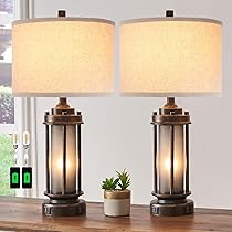 Amazon.com: Kenroy Home 31380BRZ Richardson Table Lamps