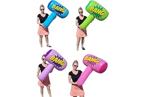 ZUGAR LAND Colorful Jumbo Bang Mallet Inflate (36") Pink, Blue, Purple and Green Colors Available. Inflatable Big Bopper Hammer for Play Fights for Kids and Adults.
