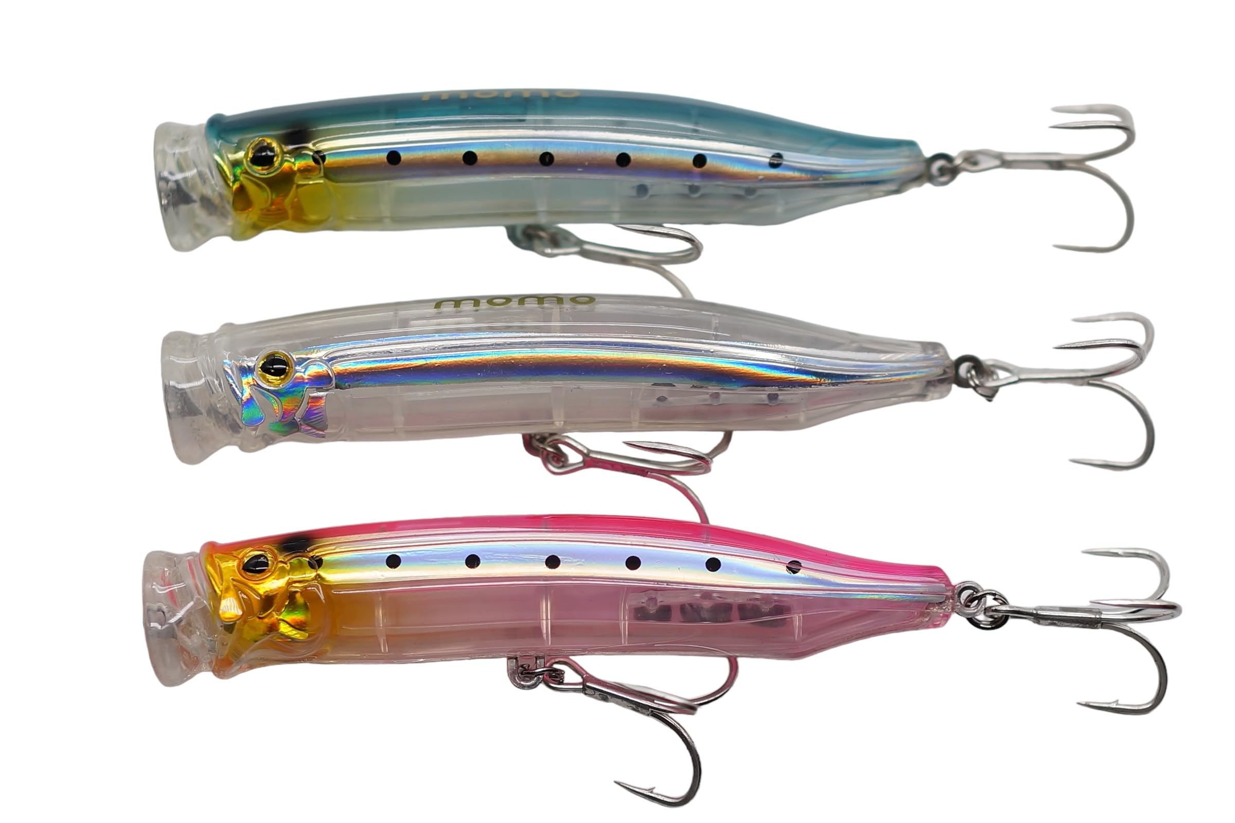 momolures - ULTIMA POPPER 120 30g Floating lure for Bass, Seabass, Bluefish fishing (3pcs Assort #03)