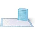 Amazon Basics Dog and Puppy Pee Pads with 5-Layer Leak-Proof Design and Quick-Dry Surface for Potty Training, Standard Absorbency, X-Large, 28 x 34 Inch - Pack of 60, Blue & White