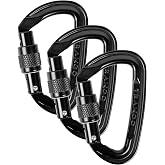 TRANGO Superfly Evo - Screwlock Carabiner | Classic screw-lock carabiner with a snag-free keylock nose for easy manual locking and climbing safety