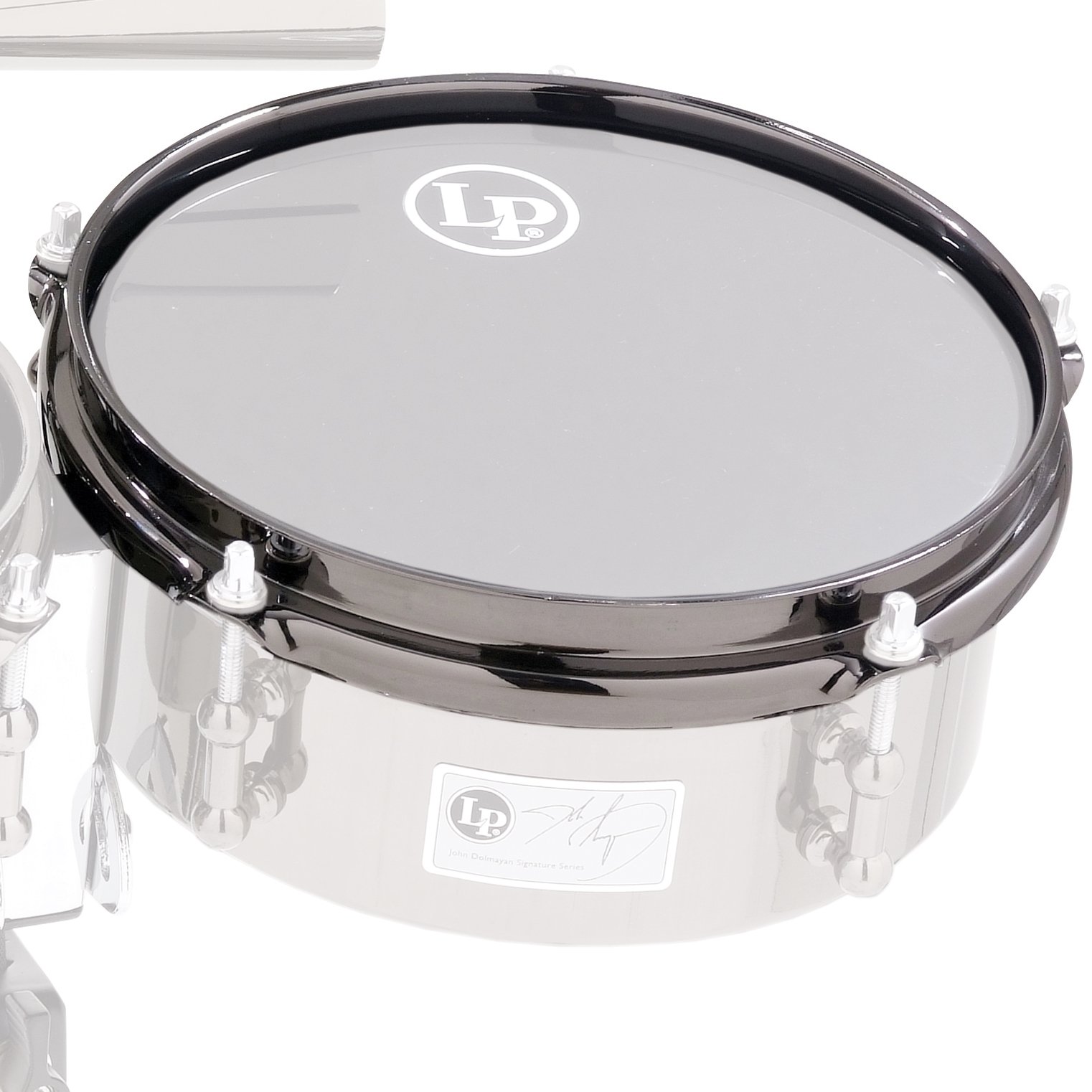 Latin Percussion LP755B-BN 8-Inch Rim for LP845-JD John Dolmayan Mini Timbale Percussion Pack Black Nickel