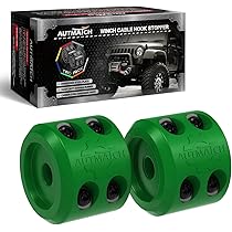 Kit Butée Caoutchouc Pour Crochet De Treuil ATV/UTV - Évite L'Usure Du Câble Et Des Rouleaux - Installation Facile, Universel