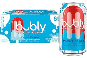 bubly Sparkling Water, Melted Ice Pop, 12 Fl Oz Cans (8 Pack) | Zero Sugar, Zero Calories, Seltzer Water