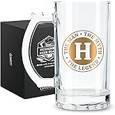 Onebttl Personalized Beer Gifts for Men - 17 oz Heavy Beer Stein Mug with Handle for Boss as Birthday Christmas Gift - LEGEND H