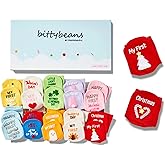 Mommachi Baby Socks Gift Set, 10 Pairs Baby Socks With Quotes – Cute Baby Gift Socks – Expecting Parents to be Unique Gifts, 