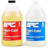 SPRESIN Fabri-Cast 50 Bright White Polyurethane Casting Resin, 1 Gallon | Ultra Low Viscosity Fast Curing Resin. Perfect for Models, Figurines, Sculptures, and High Detail Castings