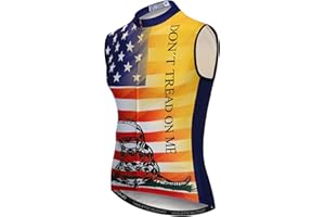 JPOJPO Cycling Jersey Men Sleeveless Bike Shirts Vest Bicycle Clothing Jacket Tight Reflective at Night