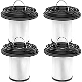 4 Pack 3789U Filter Compatible with Bissell Cleanview XR 200W 300W Stick Vacuum Cleaner 3789U, 3789X, 3789, 3797V, 3797W, 379