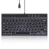 Perixx PERIBOARD-429 US Wired Mini Backlit Keyboard
