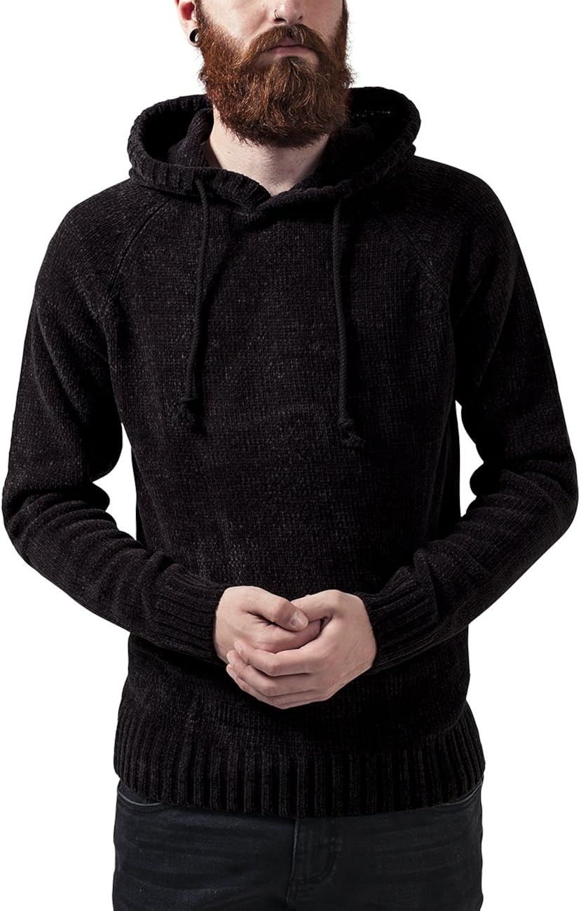 chenille hooded sweater
