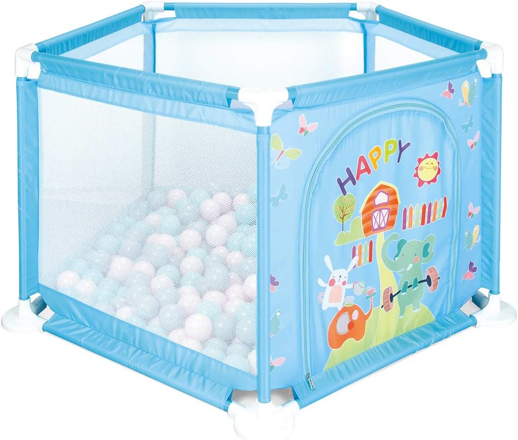 Parcs Bebe Puericulture Parc Bebe Barriere Securite Godnece Portable Grand Parc Bebe Filet Parc Bebe Evolutif Parc Pour Bebes A 5 Cotes Avec 50 Balles