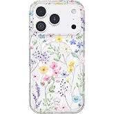 VELVET CAVIAR for iPhone 17 Pro Case | Enchanted Floral Wildflowers | Compatible with MagSafe | 16ft Drop Tested | Scratch Resistant | Cute Girly Protective Cover for Women | Pastel Flowers