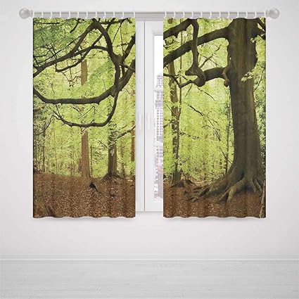 Yoliyana Woodland Decor Bedroom Curtains English Woodland