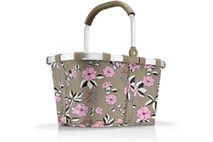 reisenthel Carrybag Garden Taupe - Sturdy Shopping Basket with Lots of Storage Space and Practical Inner Pocket - Elegant and Water-Repellent,480 x 290 x 280 mm