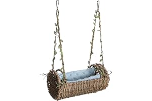 Parrot Hammock Nest with Removable Cushion, Hanging Bird Cave with Warm Pad for Budgies Cockatiels Lovebirds - Durable Cage A