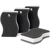 Scratch-Free Kitchen Scrubber, 4 Pack, 3-Layer Non-Scratch Sponge for Nonstick Cookware, Pots, Pans &amp; Dishes, Durable Nylon Fiber, Made in Korea