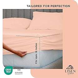 Linen Home 100% Cotton Percale Weave Fitted