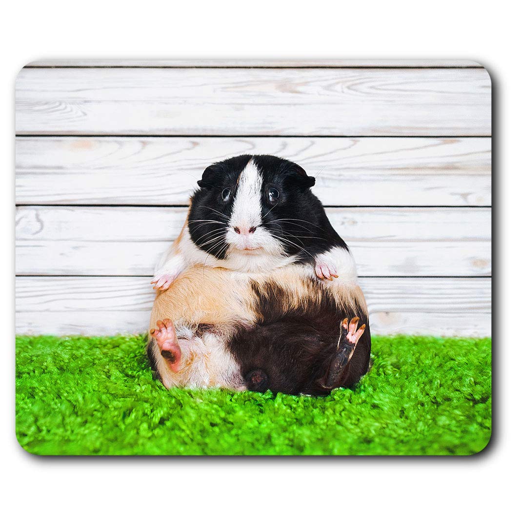 Destination Vinyl ltd Comfortable Mouse Mat - Funny Guinea Pig Piglet 23.5 x 19.6 cm (9.3 x 7.7 inches) for Computer & Laptop, Office, Non-slip Base - RM12909