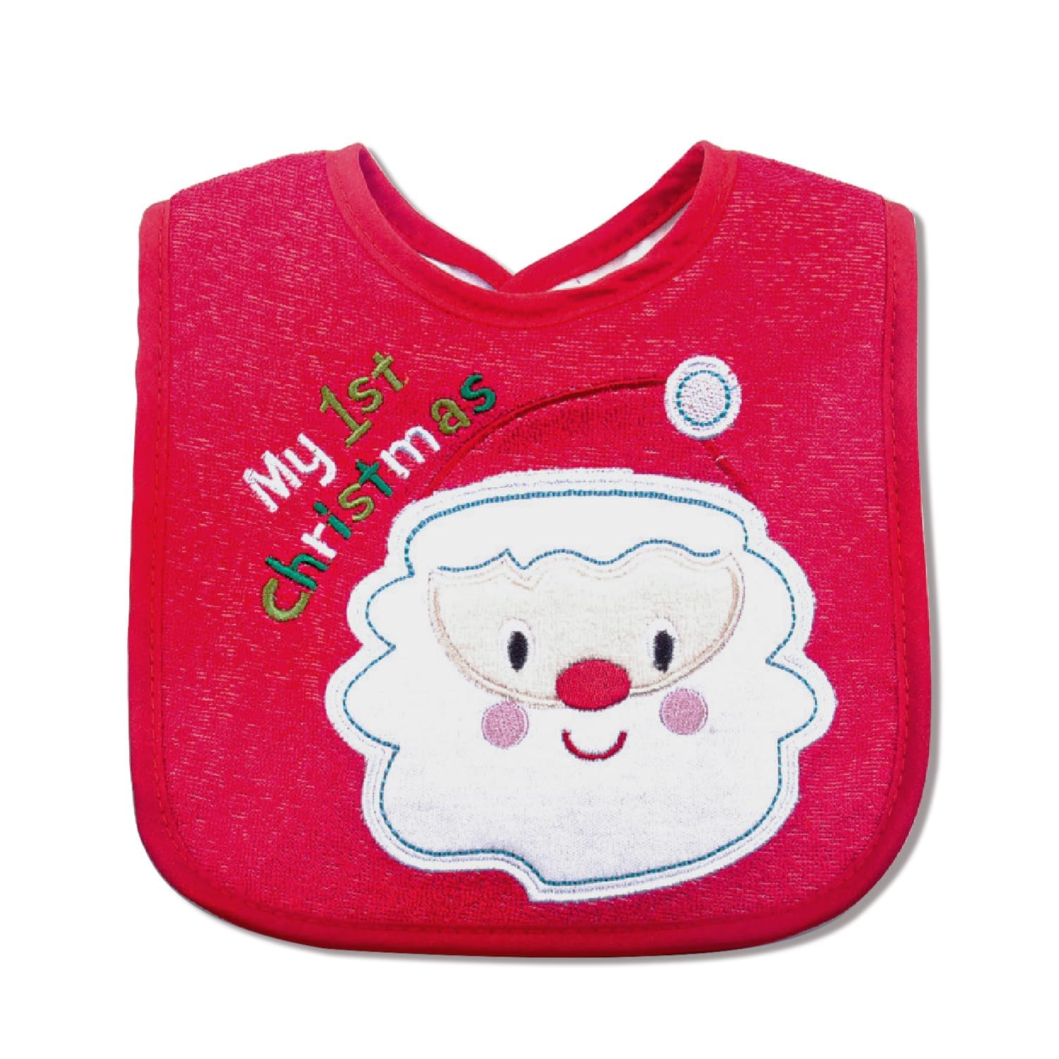 Rumyve Waterproof Christmas Baby Feeding Bibs - Festive Gift for Boys and Girls, Soft and Durable Infant Drool Towels, Ideal First Christmas Baby Present for Newborns and Toddlers Ages 0 to 3 Years