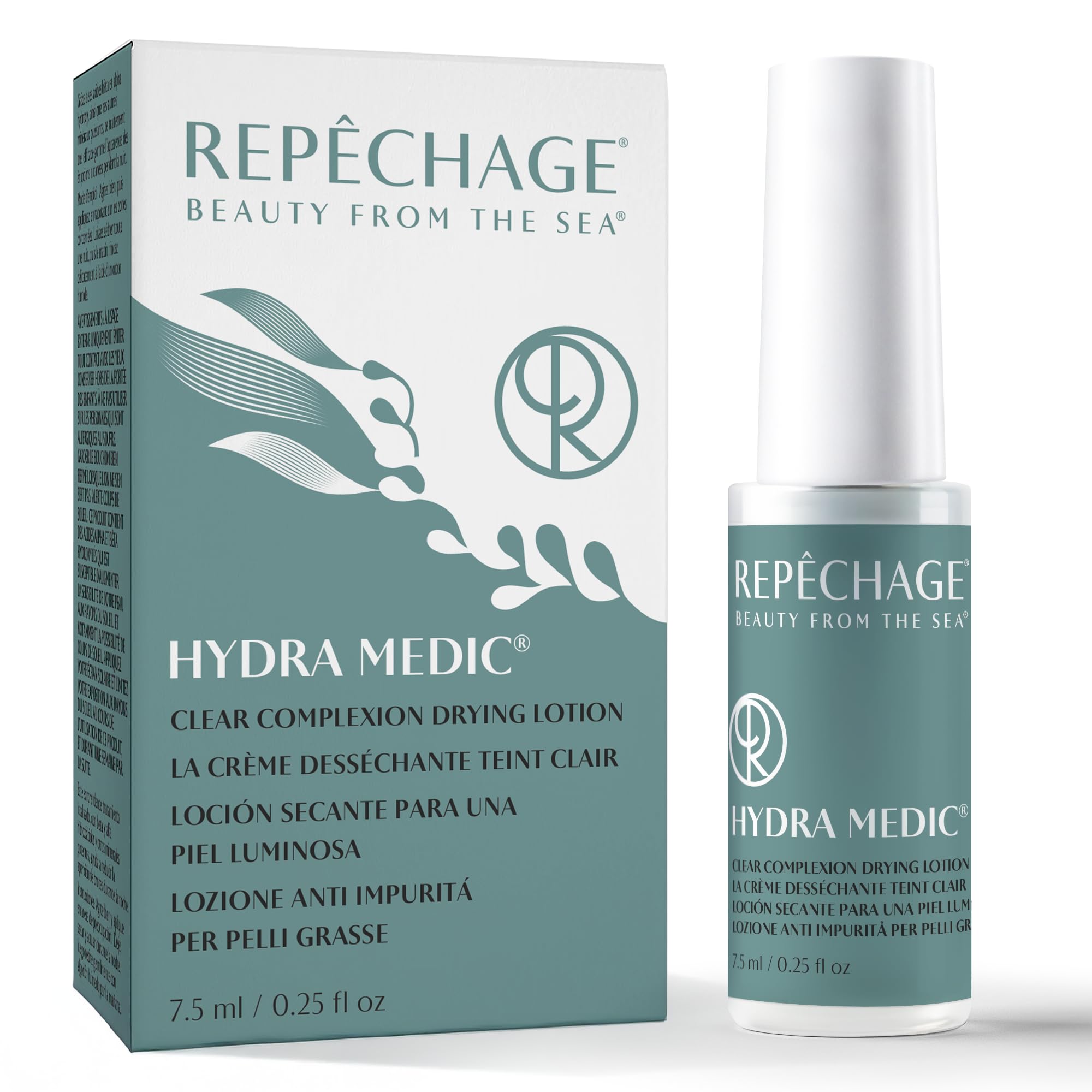 Repechage Overnight Drying Lotion for Whiteheads & Pimples Astringent Salicylic Acid Acne Treatment Treats Blemish Oliy Skin Spots Shrinks Whiteheads Naturally 0.25 FL OZ