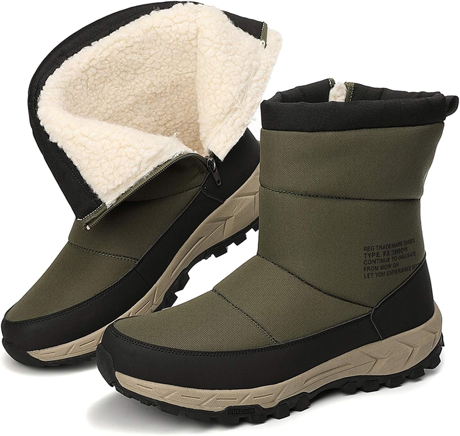 Xinghuanhua Bottes d'hiver imperméables et Chaudes pour Homme Bottes de Neige antidérapantes Xinghuanhua Bottes d'hiver imperméables et Chaudes pour Homme Bottes de Neige antidérapantes