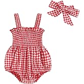 FOMOYUU Infant Newborn Baby Girl Ruffle Sleeveless Romper Summer Clothes Outfit with Cute Floral Print Jumpsuit