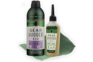 Gear Hugger - Dry Lube and Degreaser - Eco-Friendly & Long-Lasting Bike Chain Cleaner – Plant-Based Bike Lubricant, No Petroleum, No PTFE