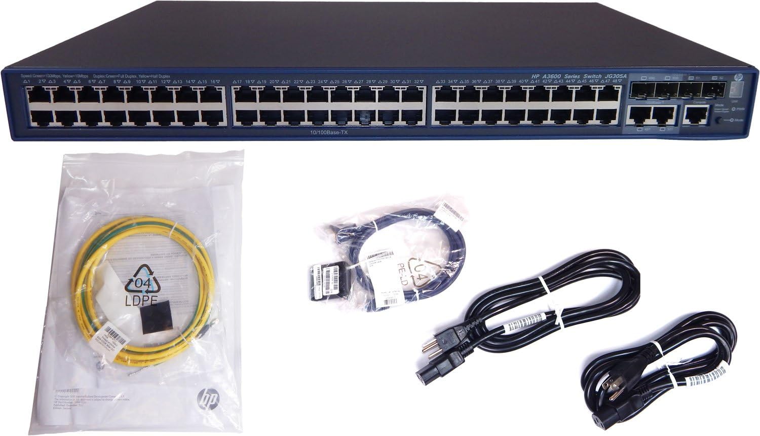 Amazon Com Hewlett Packard Hewlett Packard Jg305a Aba Hp 3600 48 V2 Si Switch Computers Accessories