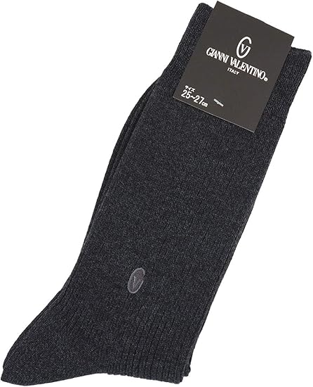 Amazon Co Jp Gunze グンゼ Gianni Valentino ジャンニ バレンチノ 紳士ソックス リブ Gv0445 チャコールグレー 25 27 服 ファッション小物
