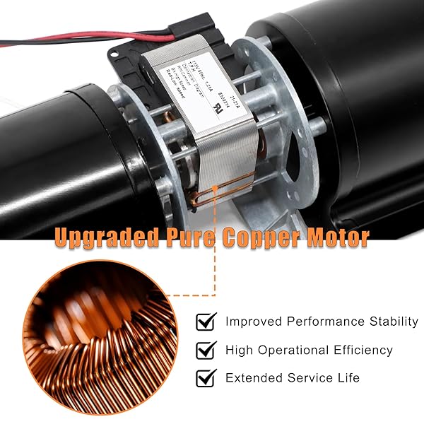 910-157/P FIREPLACE BLOWER MOTOR FOR REGENCY WOOD STOVE, NORDICA, VALLEY COMFORT AND OSBURN FIREPLACE INSERT, 910-157/P REGENCY BLOWER FAN REPLACEMENT FOR ROTOM R7-RB167, HAMPTON HI300, H2100.