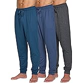 Ultra Performance Mens Pajama Pants 3 Pack Men's Sleep Lounge PJ Jogger Sweatpants PJs Pajamas for Men Avail in Big Sizes