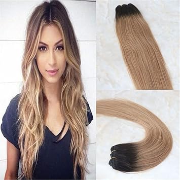 Amazon Com Hairdancing 20 100g Human Hair Extensions Ombre