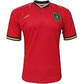 ARZA Portugal Men's Soccer Jersey, Red, 100% Polyester, Short Sleeve, Fan Jersey with National Team Emblem (US, Alpha, XX-Large, Red)