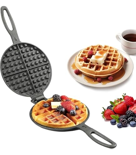 ROME OLD FASHIONED WAFFLE IRON ローム Amazon.com: Rome's #1100 Old Fashioned Waffle Iron, Cast