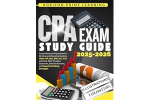 CPA EXAM STUDY GUIDE 2025-2026: Comprehensive Preparation for All Core and Discipline Sections (AUD, FAR, REG, BAR, ISC, TCP)