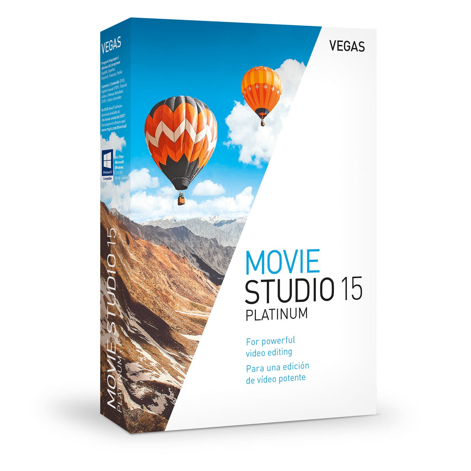 Amazon.com: VEGAS Movie Studio 15 Platinum - Powerful Tools For Video  Editing: Software