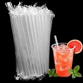 100PCS 6" Plastic Clear Cocktail Straw, Individually Wrapped PP Short Straw | Hot &amp; Cold Compatible, Food-Safe PP, Crystal Clear, Short Size Design, No Sharp Edges, Convenient &amp; Hygienic, Versatile Use