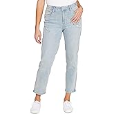 Seven7 Womens High Rise Straight Leg Jean