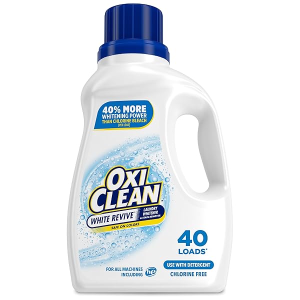 OXICLEAN WHITE REVIVE LAUNDRY WHITENER AND STAIN REMOVER LIQUID, 50 FL OZ