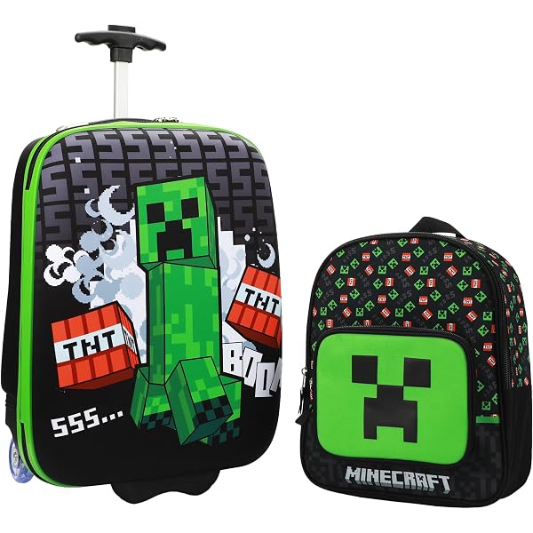 Amazon.com: Bioworld Minecraft Creeper Youth 4-Piece Travel Set-14