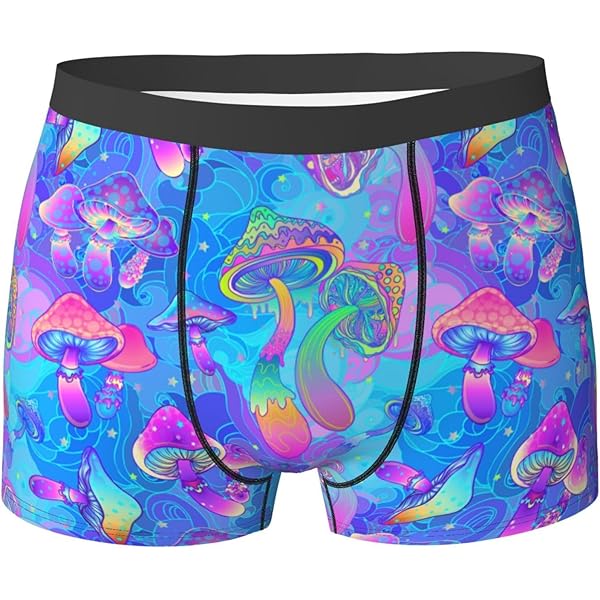 きーあLGB MABLE BOXER PK TURPUOISE AYCZN Turquoise Purple Marble Men's Boxer Briefs, Abstract