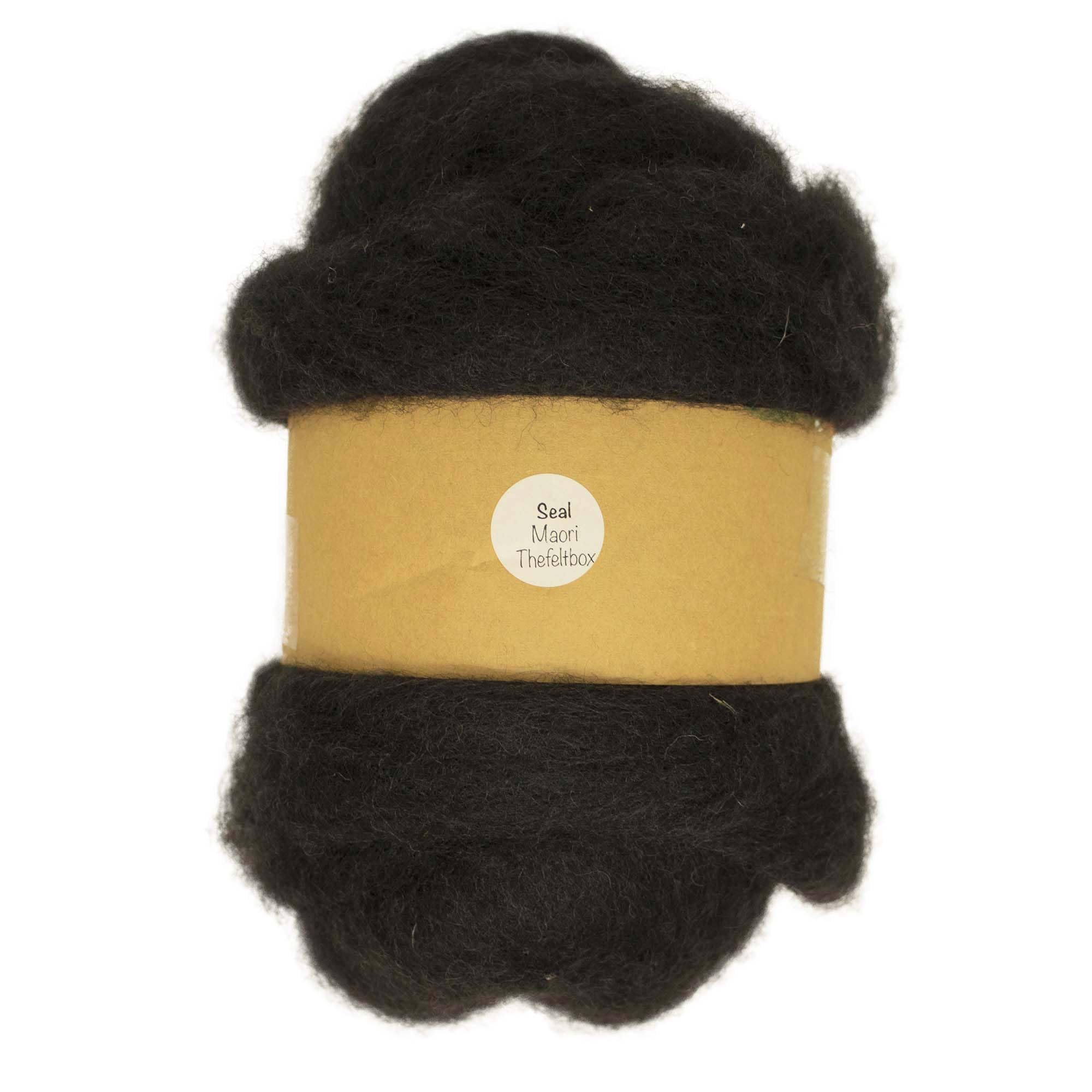 Needle Felting Wool 100g – Carded Batt for Needle & Wet Felting, Core & Finish – Maori DHG – Seal