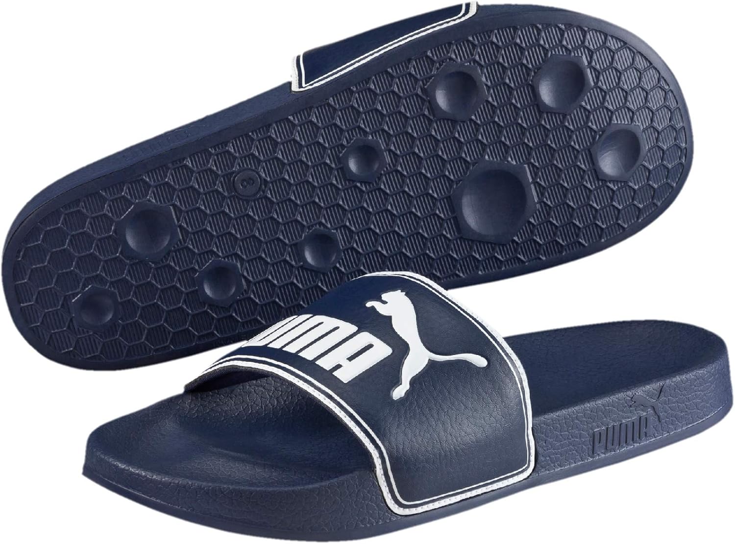 puma slippers blue