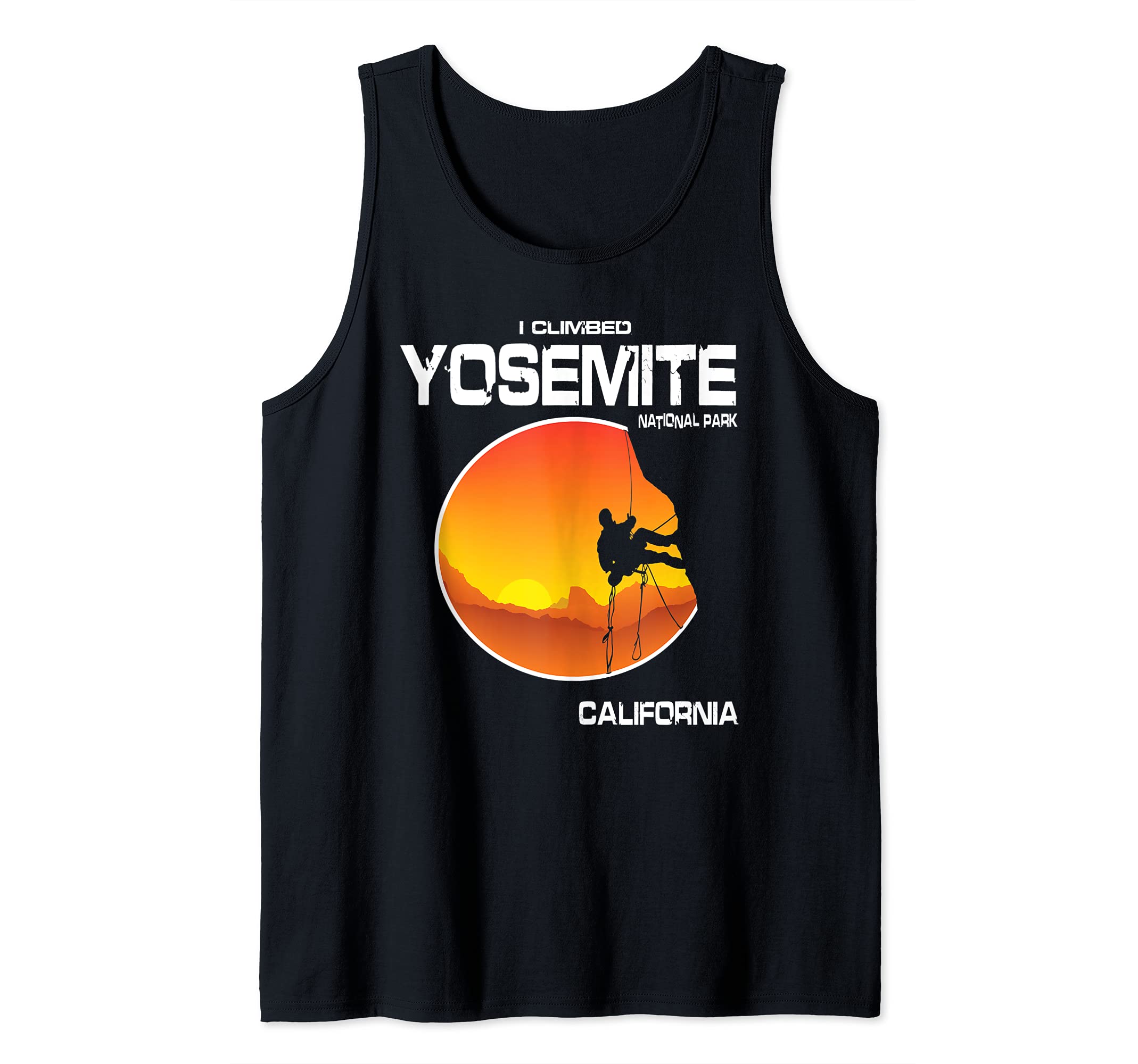 Yosemite National Park Bouldering Rock Climbing Souvenir Tank Top
