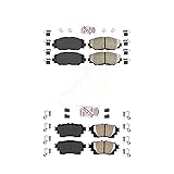 AmeriBRAKES Front Rear Ceramic Disc Brake Pads Kit