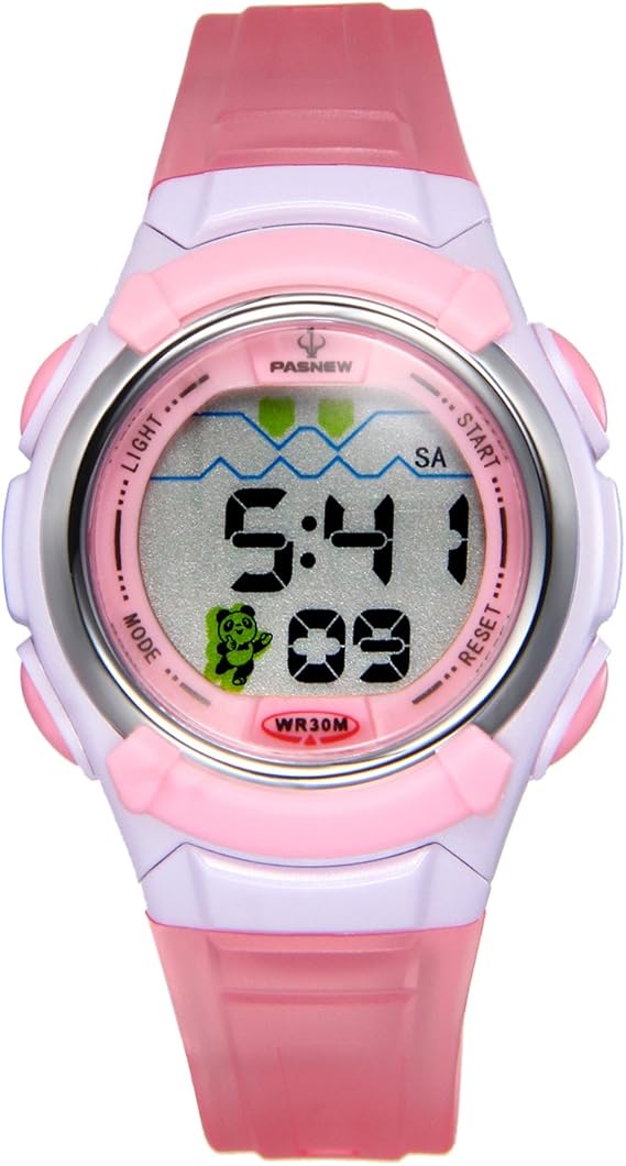 Amazon Jewelrywe ファション 子供腕時計 スポーツウオッチ シンプル 可愛い デジタル表示 カレンダー付き 多機能 ピンク レディース腕時計 腕時計 通販