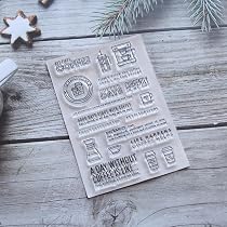 ZFPARTY Transparent Clear Air Tickets Stamps Scrapbook Paper - Rubber Stamps For Card Making, DIY Crafts
